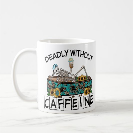 Mug Mortel sans caféine, amateurs de café (Gauche)