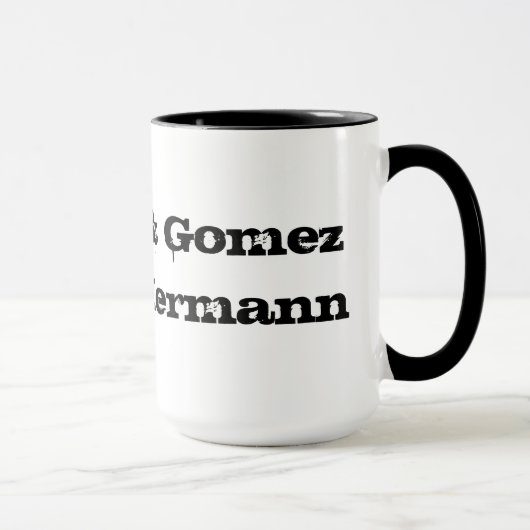 Mug Morticia et Gomez et lis et Hermann (Droite)