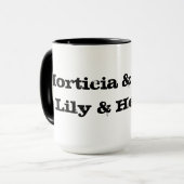 Mug Morticia et Gomez et lis et Hermann (Devant gauche)