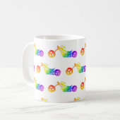 Mug Mortocycle arc-en-ciel (Devant gauche)