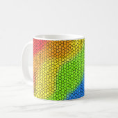 Mug Mosaic Abstrait Rainbow Design - (Devant gauche)