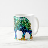 Mug Mosaic Elephant Design 36 (Devant droit)