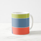 Mug MOSAIC rayures triangles couleur I + vos idées (Devant droit)