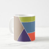 Mug MOSAIC rayures triangles couleur I + vos idées (Devant gauche)