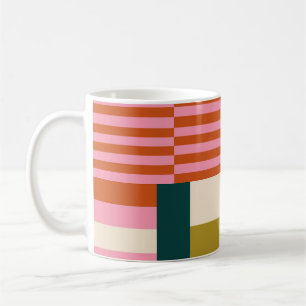 Mug Mosaïque Abstraite géométrique rétro