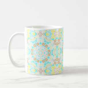 Mug Mosaïque Abstraite kaléidoscopique fleurs florales