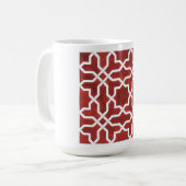 Mug Mosaïque andalouse rouge ALHAMBRA (Devant gauche)