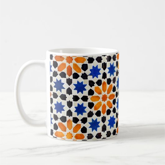 Mug mosaïque arabe de carreaux de style marocain, déco (Gauche)