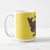 Mug Mosaïque autochtone de Kangaroo (Gauche)