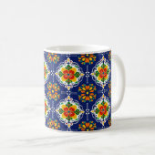 Mug Mosaïque Azul Flor (Devant droit)