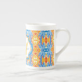 Mug mosaïque bleu et orange Marianne (Droite)