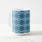 Mug Mosaïque bleue et blanche (Devant gauche)