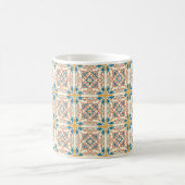 Mug mosaïque bleue, mandala (Centre)