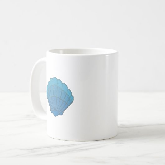 Mug Mosaïque Blue Seashell (Devant gauche)