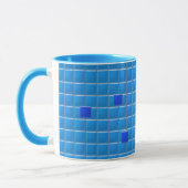 Mug - Mosaïque Carré bleu (v.2) (Gauche)
