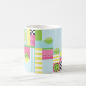 Mug Mosaïque colorée estivale, kiwi de pastèque (Centre)