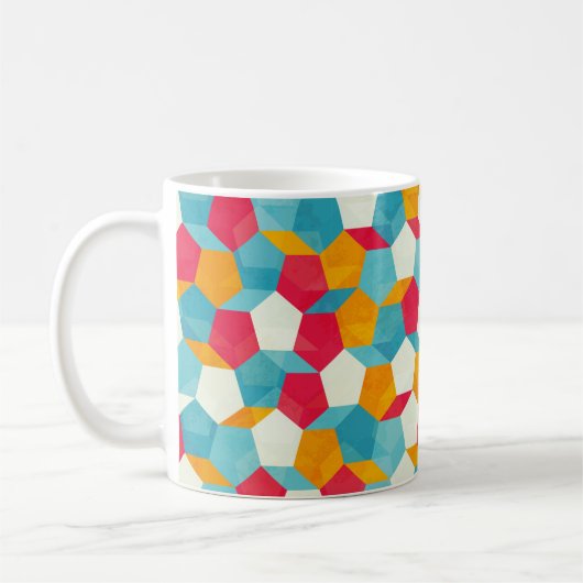 Mug mosaïque colorée sans couture motif (Gauche)