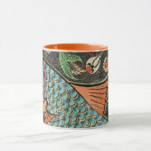 Mug mosaïque d'Aqwa art du poisson turquoise (Centre)