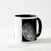 Mug Mosaïque de couleur de la lune de la Terre (Devant droit)