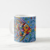 Mug mosaïque de poisson (Devant gauche)