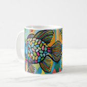 Mug mosaïque de poisson (Devant gauche)