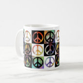 Mug Mosaïque de signe de paix (Devant gauche)