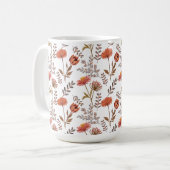 Mug Mosaïque des fleurs d'automne (Devant gauche)