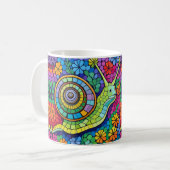 Mug Mosaïque d'escargot mignonne (Devant gauche)