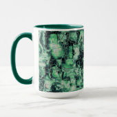 Mug Mosaïque d'image abstraite rustique sculptée dans (Gauche)