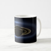 Mug Mosaïque Du Système Saturne Rétro-Éclairé Par Le S (Devant droit)
