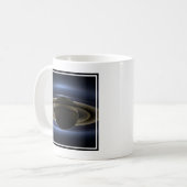 Mug Mosaïque Du Système Saturne Rétro-Éclairé Par Le S (Devant gauche)