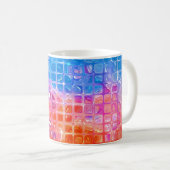 Mug Mosaïque dynamique : Arrière - plan Abstrait multi (Devant droit)
