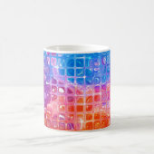 Mug Mosaïque dynamique : Arrière - plan Abstrait multi (Centre)