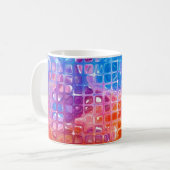 Mug Mosaïque dynamique : Arrière - plan Abstrait multi (Devant gauche)