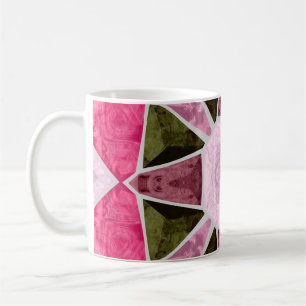 Mug mosaïque en verre coloré, fond-carré transparent,