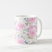 Mug Mosaïque, fleurs (Devant droit)