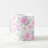 Mug Mosaïque, fleurs (Devant gauche)
