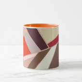 Mug Mosaïque géométrique moderne Abstraite, Brown et o (Centre)