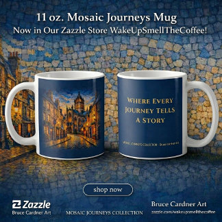 Mug Mosaïque gothique d'Édimbourg Rue Cathédrale écoss