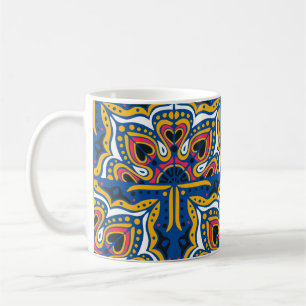 Mug Mosaïque indienne Talavera : Céramique sans joint.