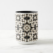Mug Mosaïque marocaine noire et Marbre blanc (Centre)