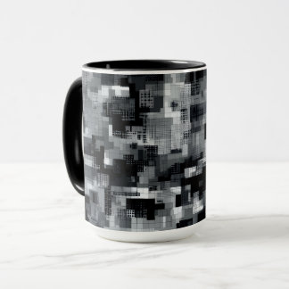 Mug Mosaïque Matricielle Monochrome