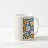 Mug mosaïque pâle. mandala (Devant droit)