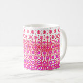 Mug Mosaïque rose et rouge (Devant droit)