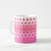 Mug Mosaïque rose et rouge (Devant gauche)