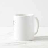 Mug Mosaïque Steampunk industriel : Géométrie orange e (Devant droit)