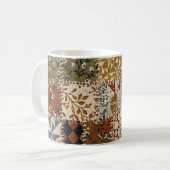 Mug Mosaïque textile de style vintage. (Devant gauche)