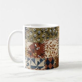 Mug Mosaïque textile de style vintage.