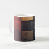 Mug 🎨 Mosaïque Texturée en Nuances de Couleur 🔲 (Devant gauche)