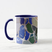 Mug Mosaïques de bleu d'Antoni Gaudi (Gauche)